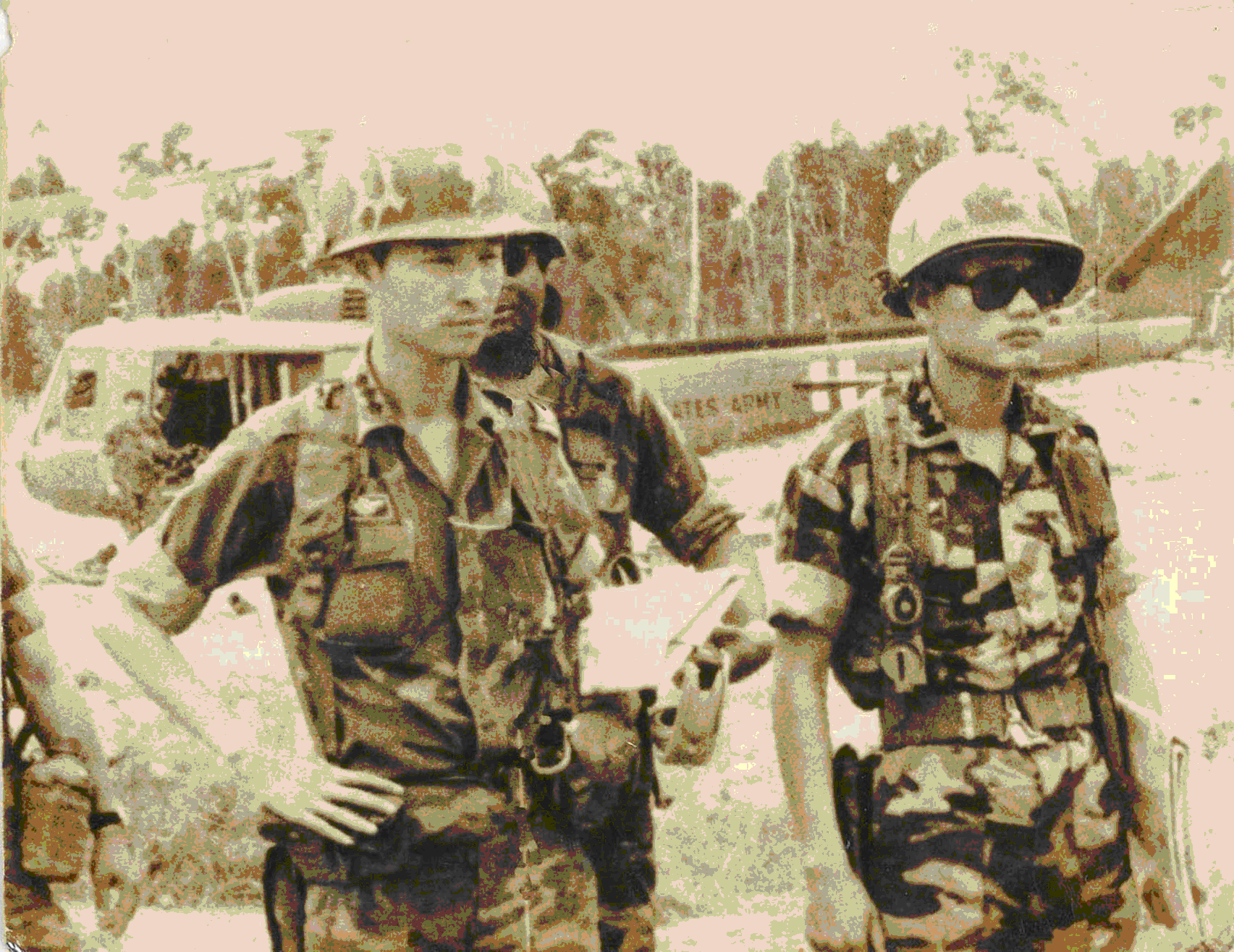 Major Hai Doan  and Colonel Nguyen Bao