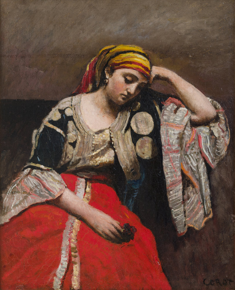 Jean-Baptiste-Camille Corot's 'Jewish Woman of Algeria'.